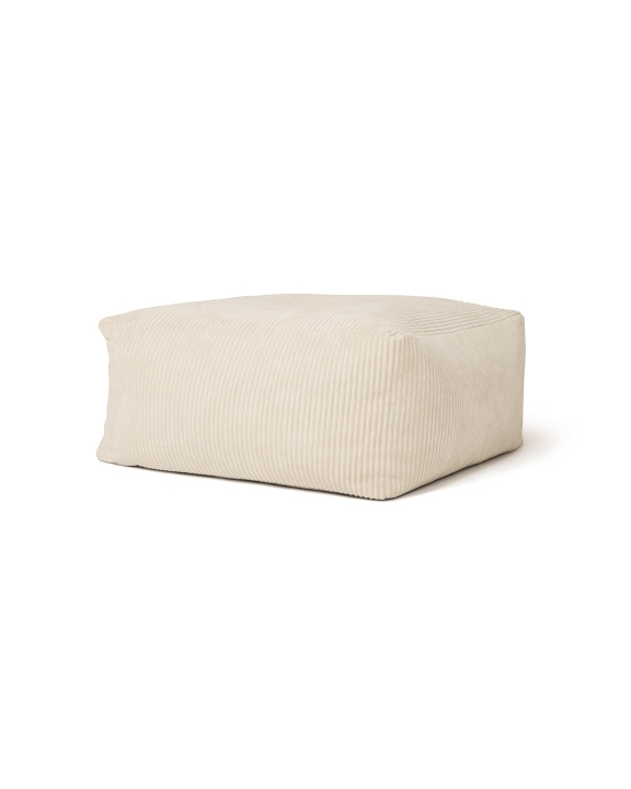 Kids Concept Pouffe - luonnonvalkoinen - 85x85x34 cm ryhmässä LELUT, TUOTTEET LAPSILLE JA VAUVOILLE / Lastenhuone / Muu sisustus @ TP E-commerce Nordic AB (D29905)