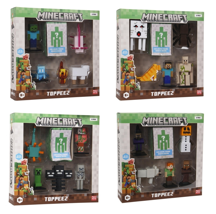MINECRAFT 3D-hahmo 6 pakkaus Deluxe Box asst (2060MC) ryhmässä LELUT, TUOTTEET LAPSILLE JA VAUVOILLE / Leikkikalut, Askartelu &Pelit / Figuurit, miniatyyrit ja tarvikkeet @ TP E-commerce Nordic AB (D29926)