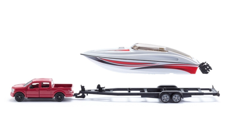 SIKU Ford F150 ja moottorivene (313-2568) ryhmässä LELUT, TUOTTEET LAPSILLE JA VAUVOILLE / Leikkikalut, Askartelu &Pelit / Leikkiautot @ TP E-commerce Nordic AB (D29944)