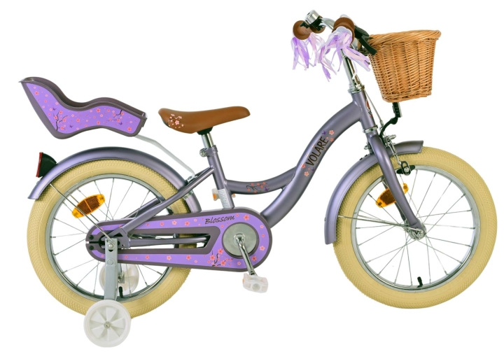 Volare Lasten pyörä 16 - Blossom Purple (51652) ryhmässä LELUT, TUOTTEET LAPSILLE JA VAUVOILLE / Ulkoleut / Pyörät & Potkulaudat @ TP E-commerce Nordic AB (D29965)