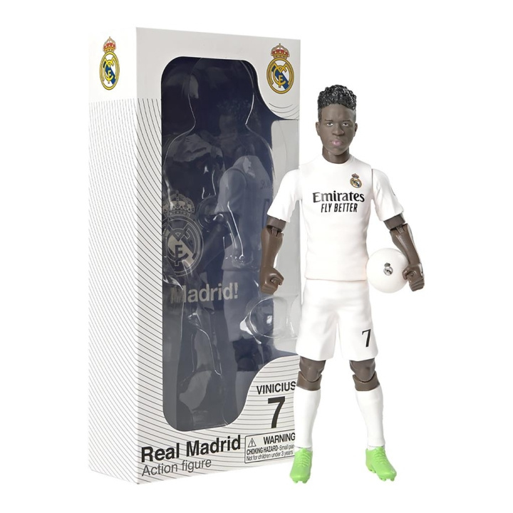 Socker Real Madrid Vinicius Junior 20cm (83606) ryhmässä LELUT, TUOTTEET LAPSILLE JA VAUVOILLE / Leikkikalut, Askartelu &Pelit / Figuurit, miniatyyrit ja tarvikkeet @ TP E-commerce Nordic AB (D29970)