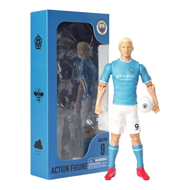 Socker Manchester City Erling Haaland 20 cm (83323) ryhmässä LELUT, TUOTTEET LAPSILLE JA VAUVOILLE / Leikkikalut, Askartelu &Pelit / Figuurit, miniatyyrit ja tarvikkeet @ TP E-commerce Nordic AB (D29973)