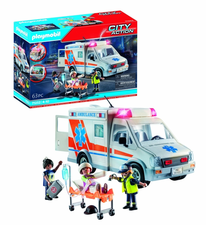 Playmobil Toimintasankarit: Ambulanssi (71232) ryhmässä LELUT, TUOTTEET LAPSILLE JA VAUVOILLE / Leikkikalut, Askartelu &Pelit / Lelusarja @ TP E-commerce Nordic AB (D29980)