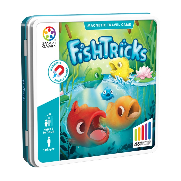 Smart Games: Magneettinen matkapurkki - FishTricks (Nordic) (SG2653) ryhmässä LELUT, TUOTTEET LAPSILLE JA VAUVOILLE / Peli / Lautapelit @ TP E-commerce Nordic AB (D30204)