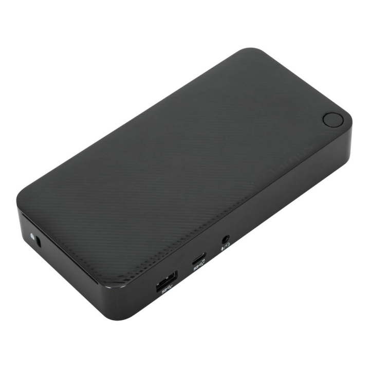 Targus Universal DisplayLink USB-C Dual 4K DisplayPort -telakointiasema, jossa on 65 W virransyöttö ryhmässä ÄLYPUHELIMET JA TABLETIT / Laturit & Kaapelit / Powerbanks @ TP E-commerce Nordic AB (D30214)