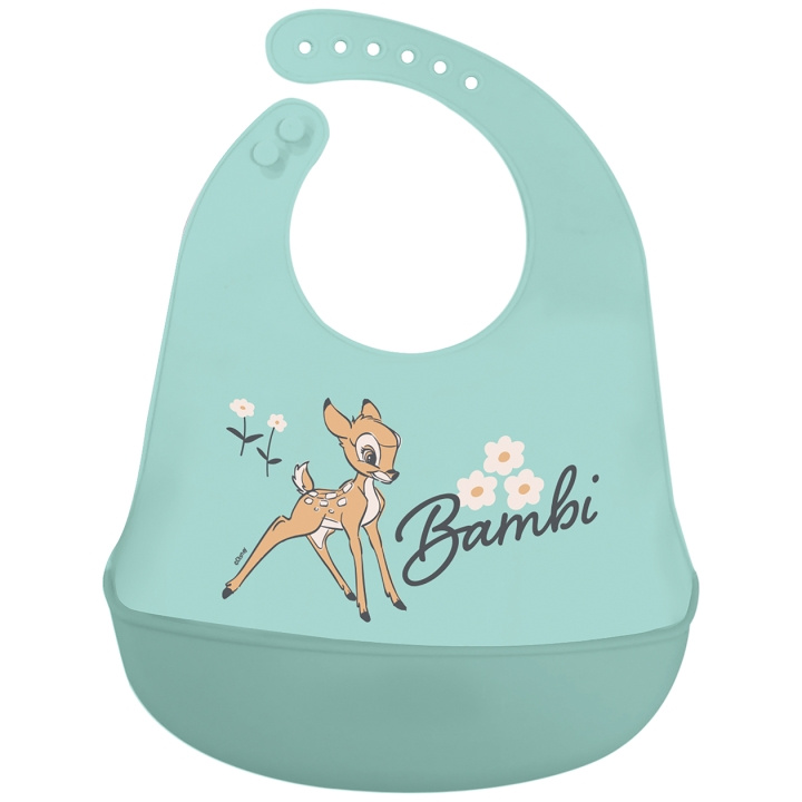 STOR BABY Pikkulapsen silikonilappu - Disney Bambi ryhmässä LELUT, TUOTTEET LAPSILLE JA VAUVOILLE / Syö ja juo / Ruokalaput @ TP E-commerce Nordic AB (D30229)