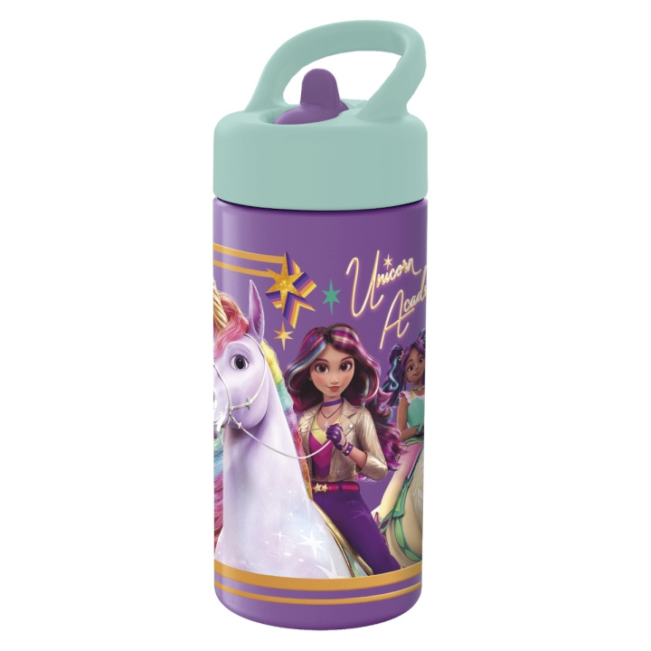 STOR Unicorn Academy Sipper vesipullo - 410 ml ryhmässä LELUT, TUOTTEET LAPSILLE JA VAUVOILLE / Syö ja juo / Tuttipullot & Tarvikkeet @ TP E-commerce Nordic AB (D30231)