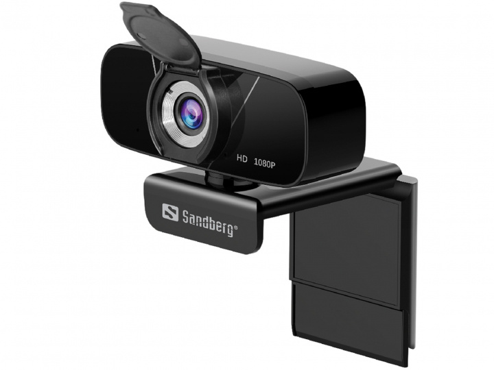 Sandberg USB Chat Webcam 1080P HD ryhmässä TIETOKOONET & TARVIKKEET / Tietokonetarvikkeet / Web-kamerat @ TP E-commerce Nordic AB (D30243)