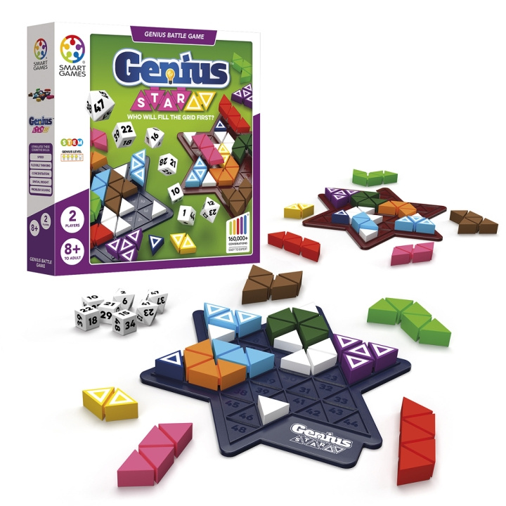 Smart Games: Genius Star (pohjoismainen) (SG2538) ryhmässä LELUT, TUOTTEET LAPSILLE JA VAUVOILLE / Peli / Lautapelit @ TP E-commerce Nordic AB (D30253)