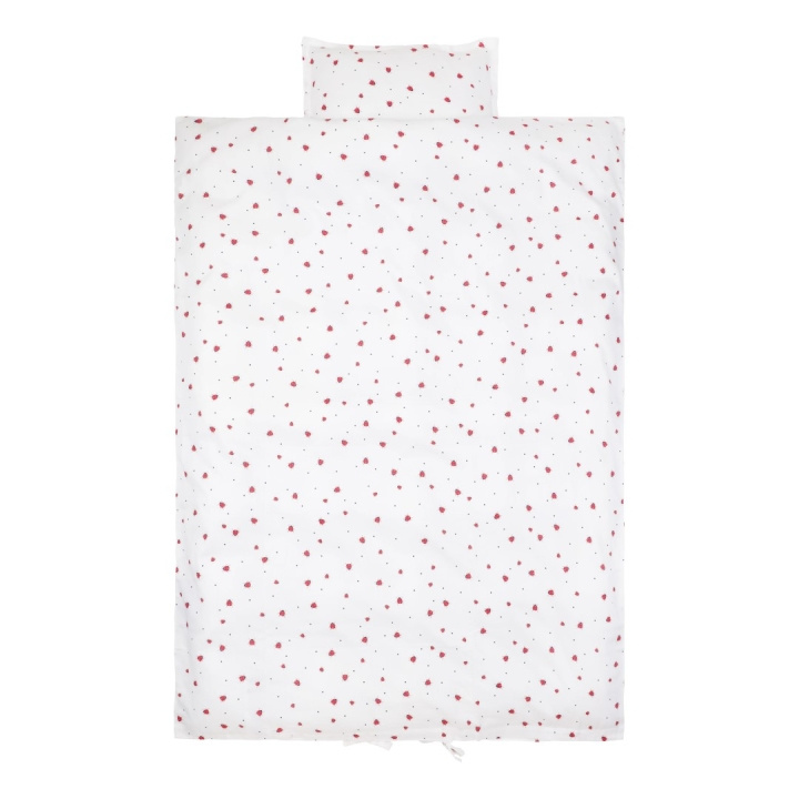 Vanilla Copenhagen Vuodevaatteet Baby - Lady Lovebug - Maito - 70 x 100 cm, 40 x 45 cm (BEDB1224) ryhmässä LELUT, TUOTTEET LAPSILLE JA VAUVOILLE / Lasten tekstiilit / Sänkyvaatteet / Vuodevaatteet rattaisiin @ TP E-commerce Nordic AB (D30295)