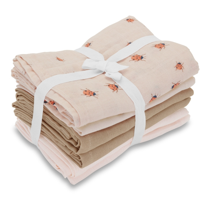 Vanilla Copenhagen Musliinit 6 pakettia - Rose - 70 x 70 cm (MUSL8223) ryhmässä LELUT, TUOTTEET LAPSILLE JA VAUVOILLE / Lasten tekstiilit / Sänkyvaatteet / Lasten lakanat @ TP E-commerce Nordic AB (D30314)