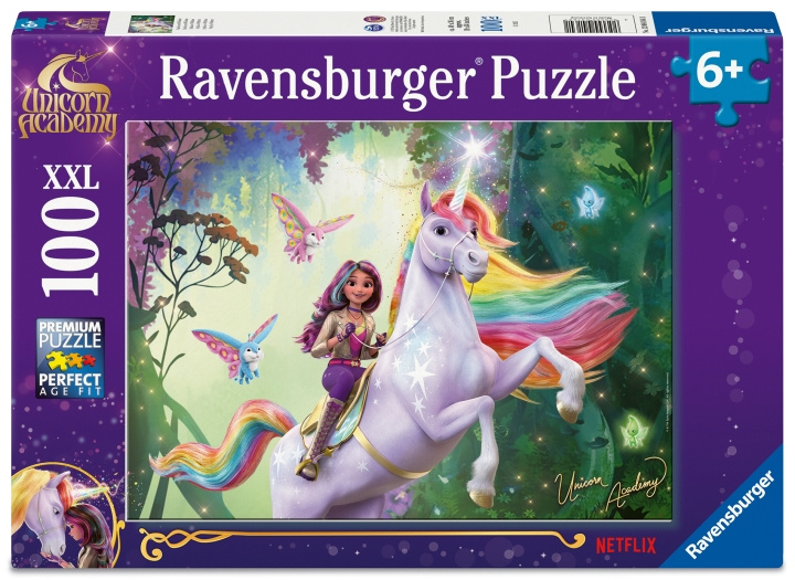 Ravensburger Unicorn Academy 100p XXL - (12004164) ryhmässä LELUT, TUOTTEET LAPSILLE JA VAUVOILLE / Leikkikalut, Askartelu &Pelit / Lasten palapeli @ TP E-commerce Nordic AB (D30350)