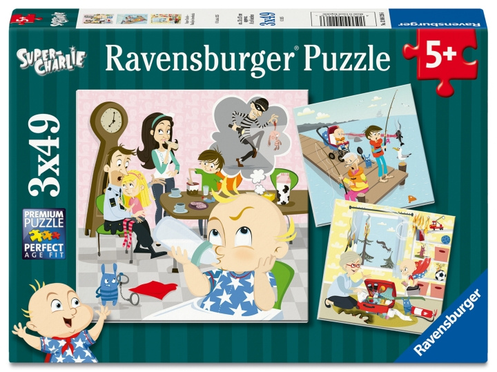 Ravensburger Super Charlie - Familjen Annorlunda (12004226) ryhmässä LELUT, TUOTTEET LAPSILLE JA VAUVOILLE / Leikkikalut, Askartelu &Pelit / Lasten palapeli @ TP E-commerce Nordic AB (D30351)