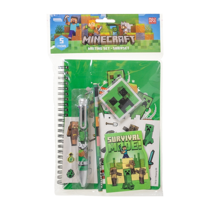 STOR Minecraft Kirjoitussetti ja monivärinen kynä (166506128) ryhmässä LELUT, TUOTTEET LAPSILLE JA VAUVOILLE / Leikkikalut, Askartelu &Pelit / Käsityöt @ TP E-commerce Nordic AB (D30352)