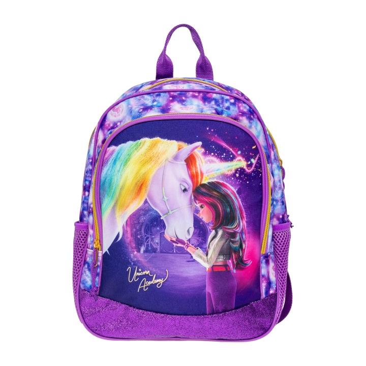 STOR Unicorn acadamy - Keskikokoinen reppu - 35 x 26 x 18 cm ryhmässä LELUT, TUOTTEET LAPSILLE JA VAUVOILLE / Matkustus / Laukut / Reput ja rinkat @ TP E-commerce Nordic AB (D30407)