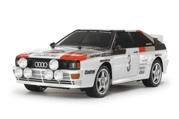 Tamiya Audi Quattro A2 R/C-malliauto 1:10 - (544116) ryhmässä LELUT, TUOTTEET LAPSILLE JA VAUVOILLE / Radio-ohjattava / Radio-ohjattavat autot @ TP E-commerce Nordic AB (D30410)