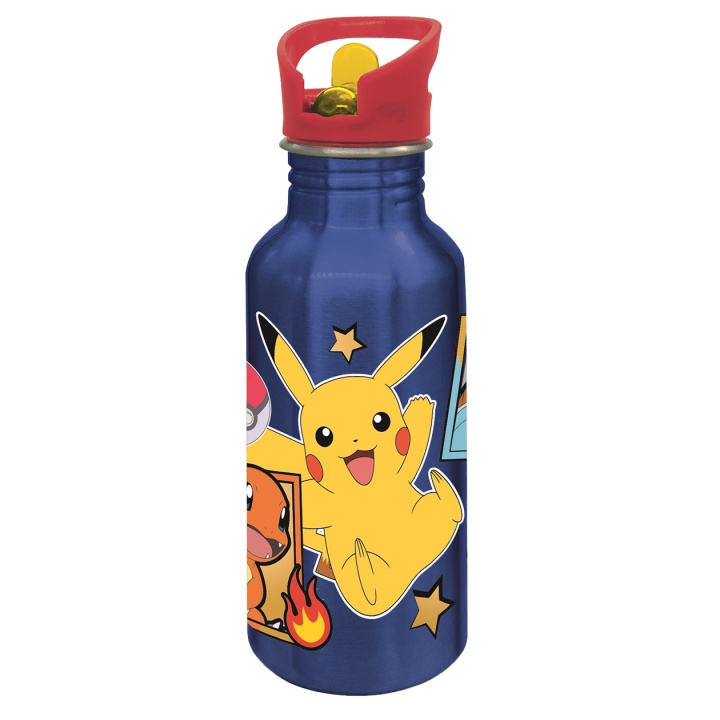 STOR POKÉMON ALU Bottle Sipper - 545 ml ryhmässä LELUT, TUOTTEET LAPSILLE JA VAUVOILLE / Syö ja juo / Tuttipullot & Tarvikkeet @ TP E-commerce Nordic AB (D30412)