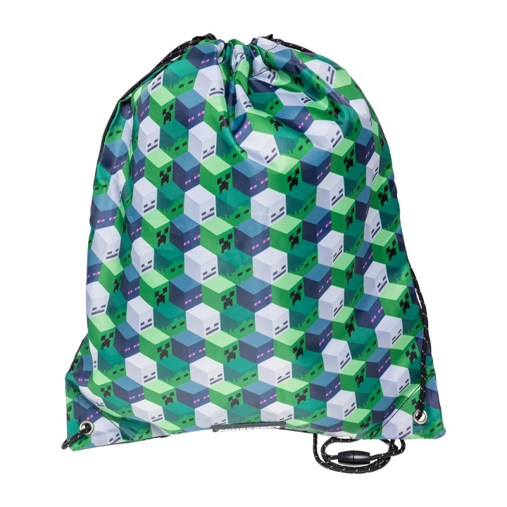 STOR Minecraftin vetoketjullinen jumppakassi - 35 x 45 cm ryhmässä LELUT, TUOTTEET LAPSILLE JA VAUVOILLE / Matkustus / Laukut / Reput ja rinkat @ TP E-commerce Nordic AB (D30428)