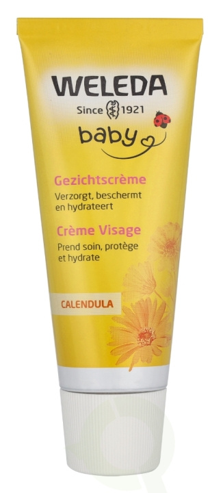 Weleda Baby Calendula Face Cream 50 ml Moisturizes & Protects ryhmässä KAUNEUS JA TERVEYS / Ihonhoito / Kasvot / Päivävoide @ TP E-commerce Nordic AB (D30459)