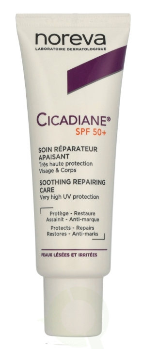 Noreva Cicadiane Soothing Repairing Care SPF50+ 40 ml ryhmässä KAUNEUS JA TERVEYS / Ihonhoito / Rusketus / Aurinkosuoja @ TP E-commerce Nordic AB (D30492)
