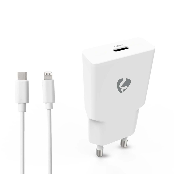 Nedis Seinälaturi | 20 W | GaN | PD3.0 | Pikalataus-toiminto | 1.67 A / 2.22 A / 3.0 A | Lähtöliitäntöjen määrä: 1 | USB-C™ | Lightning 8-Pin (irrallinen) Kaapeli | 1.00 m | Automaattinen Jännitteen Valinta | Valkoinen ryhmässä ÄLYPUHELIMET JA TABLETIT / Laturit & Kaapelit / Seinälaturi / Seinälaturi Type C @ TP E-commerce Nordic AB (D30535)