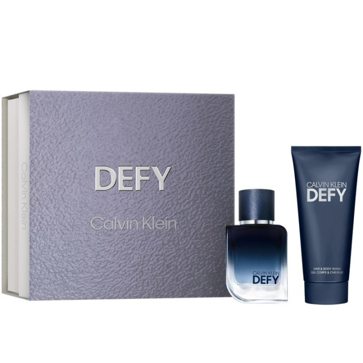 Calvin Klein Giftset Calvin Klein Defy Edp 50ml + Shower Gel 100ml ryhmässä KAUNEUS JA TERVEYS / Tuoksut & Parfyymit / Parfyymit / Hajuvesiboksit @ TP E-commerce Nordic AB (D30634)