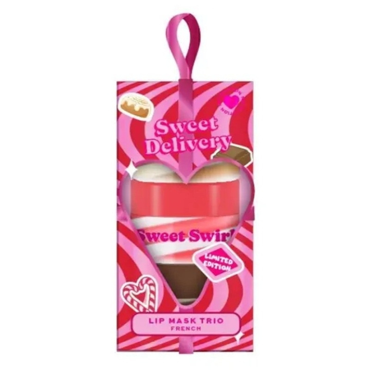 Makeup Revolution I Heart Revolution Sweet Delivery Lip Balm Trio ryhmässä KAUNEUS JA TERVEYS / Meikit / Huulet / Huulivoide @ TP E-commerce Nordic AB (D30656)