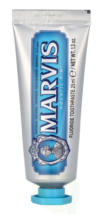 MARVIS Toothpaste - Aquatic Mint 25 ml ryhmässä KAUNEUS JA TERVEYS / Suunhoito / Valkaisutuotteet @ TP E-commerce Nordic AB (D30814)