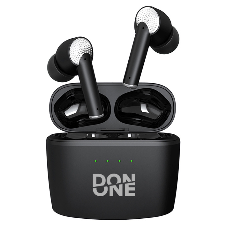 DON ONE TWSA130 BLACK - Todelliset langattomat korvanapit ANC ENC ryhmässä KODINELEKTRONIIKKA / Ääni & Kuva / Kuulokkeet & Tarvikkeet / Kuulokkeet @ TP E-commerce Nordic AB (D30834)