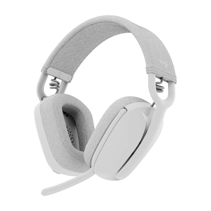 Logitech Zone Vibe 100 Lightweight Wireless Over Ear Headphones - Noise Canceling Microphone - OFF WHITE ryhmässä KODINELEKTRONIIKKA / Ääni & Kuva / Kuulokkeet & Tarvikkeet / Kuulokkeet @ TP E-commerce Nordic AB (D30844)