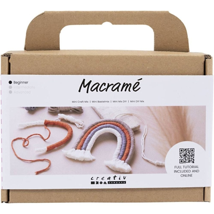 DIY Kit Makramee - Sateenkaari (977553) ryhmässä URHEILU, VAPAA-AIKA JA HARRASTUS / Harrastus / DIY Kit @ TP E-commerce Nordic AB (D30863)