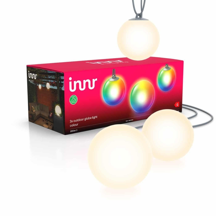Innr Älykäs ulkokupolivalo - 3 palloa - Zigbee ryhmässä KOTI, TALOUS JA PUUTARHA / Sähkö & Valaistus / Ulkovalaistus @ TP E-commerce Nordic AB (D30886)
