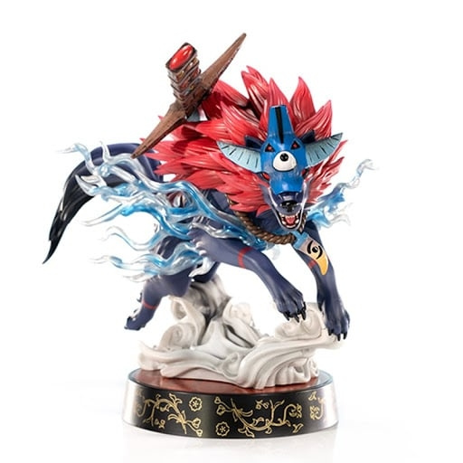 First4Figures - Okami (Oki - Wolf Form) PVC /Figuuri ryhmässä LELUT, TUOTTEET LAPSILLE JA VAUVOILLE / Leikkikalut, Askartelu &Pelit / Figuurit, miniatyyrit ja tarvikkeet @ TP E-commerce Nordic AB (D30975)