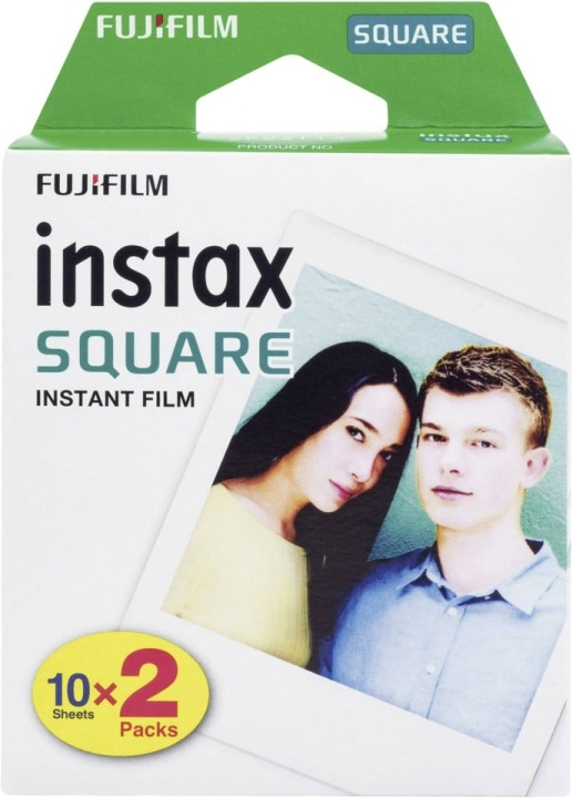Fuji Instax Square -filmi 20kuvaa ryhmässä KODINELEKTRONIIKKA / Valokuvat & Videot / Valokuvauslaitteet / Muut @ TP E-commerce Nordic AB (D30982)