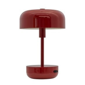 Dyberg-Larsen Haipot LED ladattava pöytävalaisin - Tummanpunainen - Korkeus: Valo: noin 25 cm, halkaisija: noin 25 cm, halkaisija: noin 25 cm, halkaisija: noin 25 cm: Noin 15 cm: noin 15 cm ryhmässä KODINELEKTRONIIKKA / Valaistus / Pöytälamput @ TP E-commerce Nordic AB (D31006)