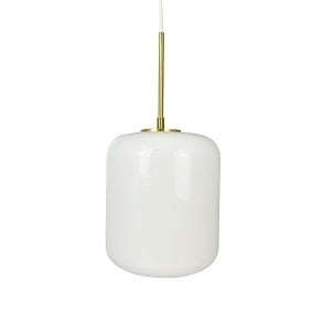 Dyberg-Larsen Silvia D20 Riippuvalaisin - Opaali/Messinki - 20 cm ryhmässä KODINELEKTRONIIKKA / Valaistus / Kattolamput @ TP E-commerce Nordic AB (D31021)