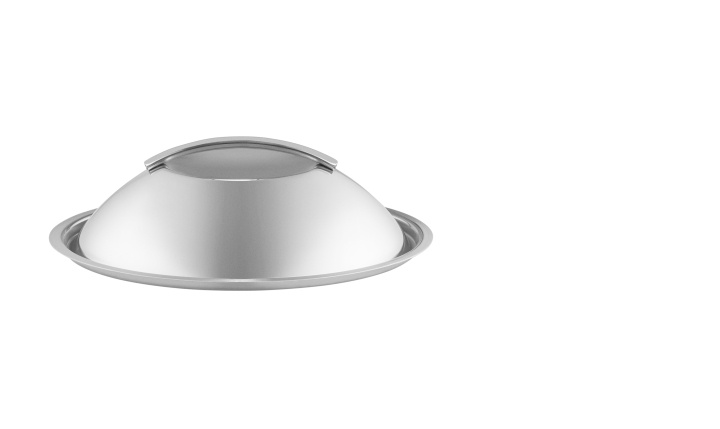 Eva Trio Kupukansi - Harjattua terästä - 24 cm - E ryhmässä KOTI, TALOUS JA PUUTARHA / Keittiövälineet / Muut keittivälineet @ TP E-commerce Nordic AB (D31062)