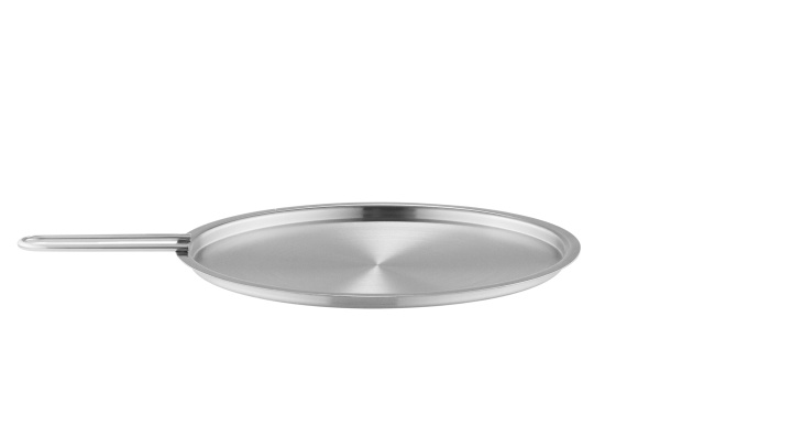 Eva Trio Kansi - Harjattua terästä - 24 cm ryhmässä KOTI, TALOUS JA PUUTARHA / Keittiövälineet / Muut keittivälineet @ TP E-commerce Nordic AB (D31064)
