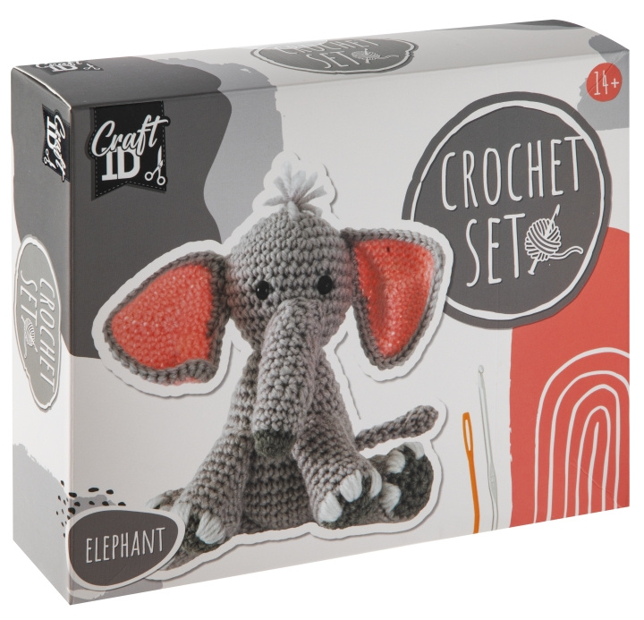 Craft ID Virkkaussarja Elefantti (CR1733) ryhmässä LELUT, TUOTTEET LAPSILLE JA VAUVOILLE / Leikkikalut, Askartelu &Pelit / Figuurit, miniatyyrit ja tarvikkeet @ TP E-commerce Nordic AB (D31111)
