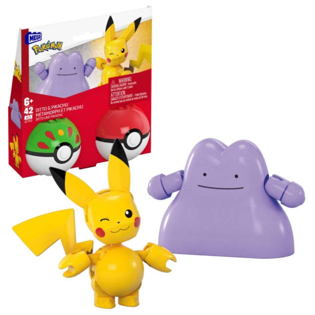 Megabloks MEGA - Pokémon Poké Ball 2-Pack Building - Pikachu & Ditto (JCT43) ryhmässä LELUT, TUOTTEET LAPSILLE JA VAUVOILLE / Leikkikalut, Askartelu &Pelit / Rakennuslelut / Rakennuspalikat @ TP E-commerce Nordic AB (D31118)