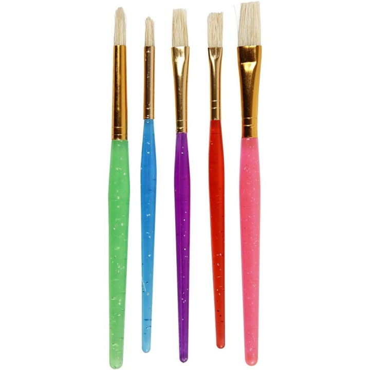 Creative Toys Lasten maaliharjat - 5 kpl. (10344) ryhmässä LELUT, TUOTTEET LAPSILLE JA VAUVOILLE / Leikkikalut, Askartelu &Pelit / Käsityöt @ TP E-commerce Nordic AB (D31152)