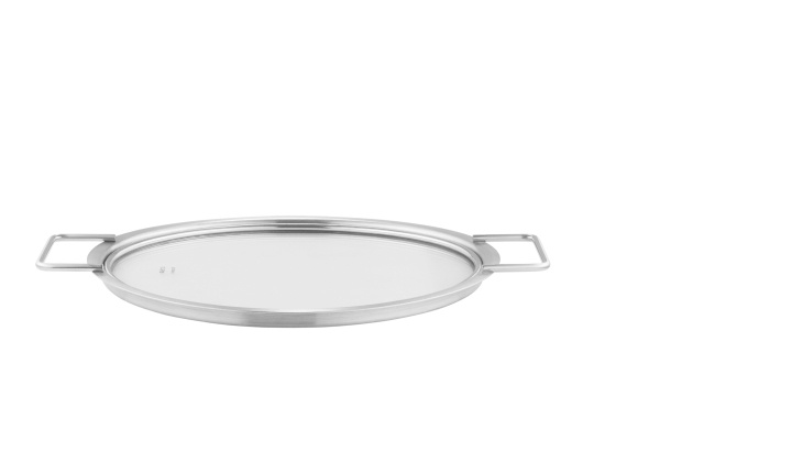Eva Trio Lasikansi - Harjattua terästä - 24 cm ryhmässä KOTI, TALOUS JA PUUTARHA / Keittiövälineet / Muut keittivälineet @ TP E-commerce Nordic AB (D31154)