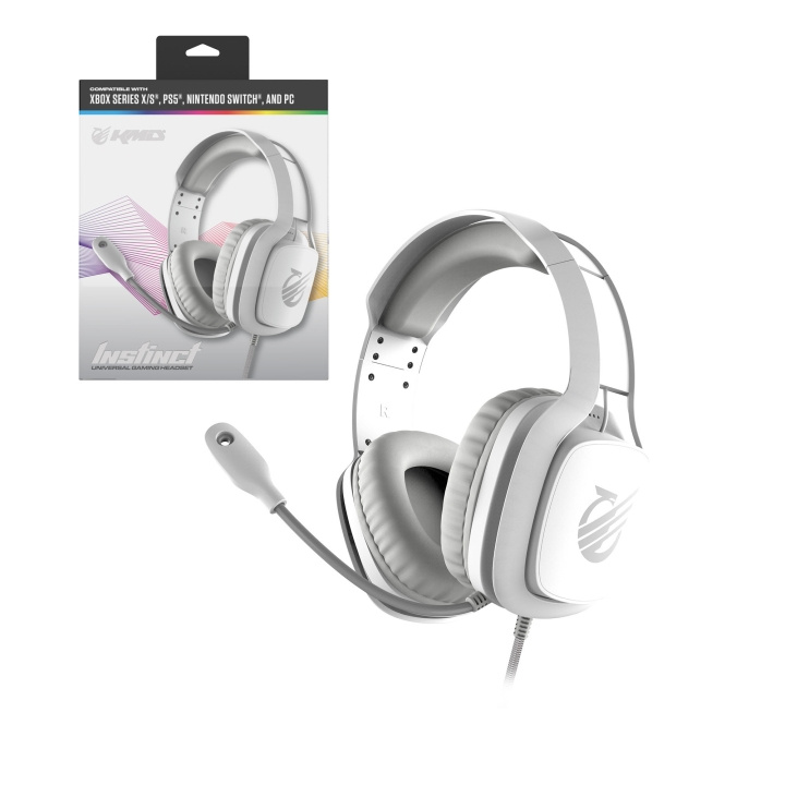 KMD Instinct Universal -kuulokkeet - valkoinen ryhmässä TIETOKOONET & TARVIKKEET / Tietokonetarvikkeet / Kuulokkeet @ TP E-commerce Nordic AB (D31177)