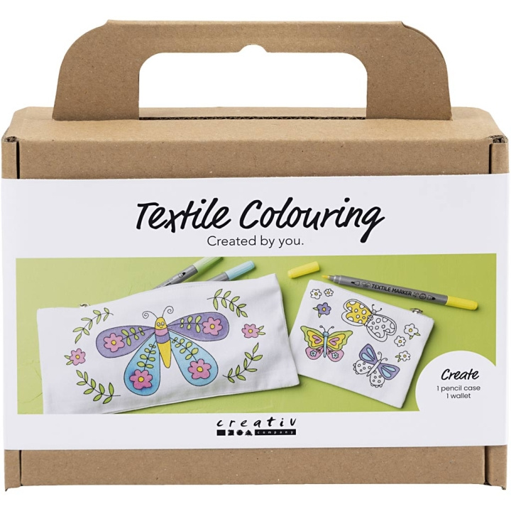 Creative Toys Creative - Mini Craft Kit Tekstiiliväripakkaus, perhoset, pastellivärit, 1 pakkaus - () ryhmässä LELUT, TUOTTEET LAPSILLE JA VAUVOILLE / Leikkikalut, Askartelu &Pelit / Käsityöt @ TP E-commerce Nordic AB (D31189)