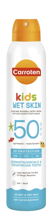 Carroten Dry Mist Kids Wet/Dry SPF 50 200 ml ryhmässä KAUNEUS JA TERVEYS / Ihonhoito / Rusketus / Aurinkosuoja @ TP E-commerce Nordic AB (D31238)