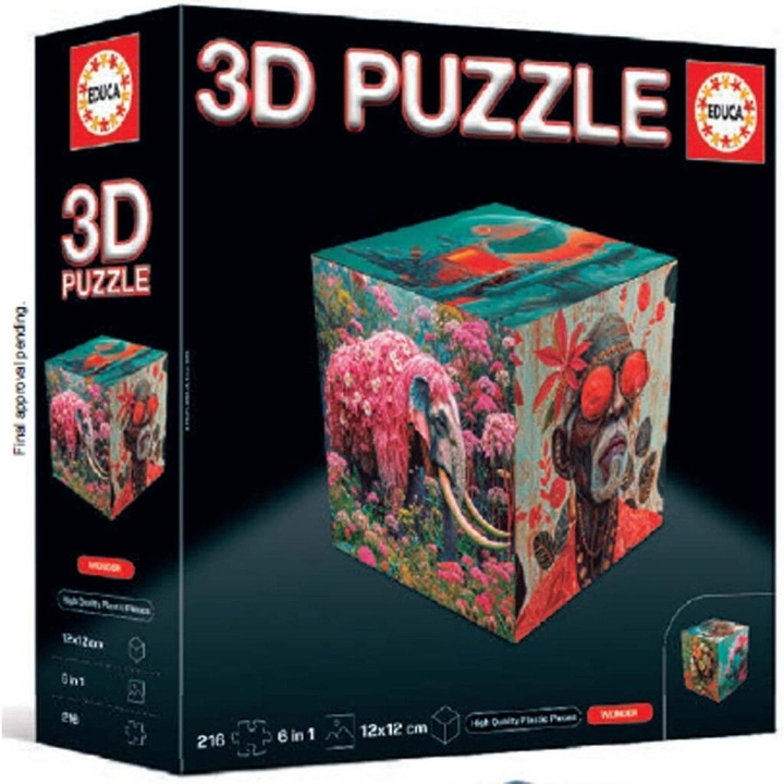 Educa 3D-palapelikuutio Wonder (80-20334) ryhmässä LELUT, TUOTTEET LAPSILLE JA VAUVOILLE / Leikkikalut, Askartelu &Pelit / Lasten palapeli @ TP E-commerce Nordic AB (D31321)
