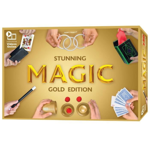 Hanky Panky Toys Stunning Magic - Gold Edition 150 temppua (29040) ryhmässä LELUT, TUOTTEET LAPSILLE JA VAUVOILLE / Peli / Lautapelit @ TP E-commerce Nordic AB (D31350)