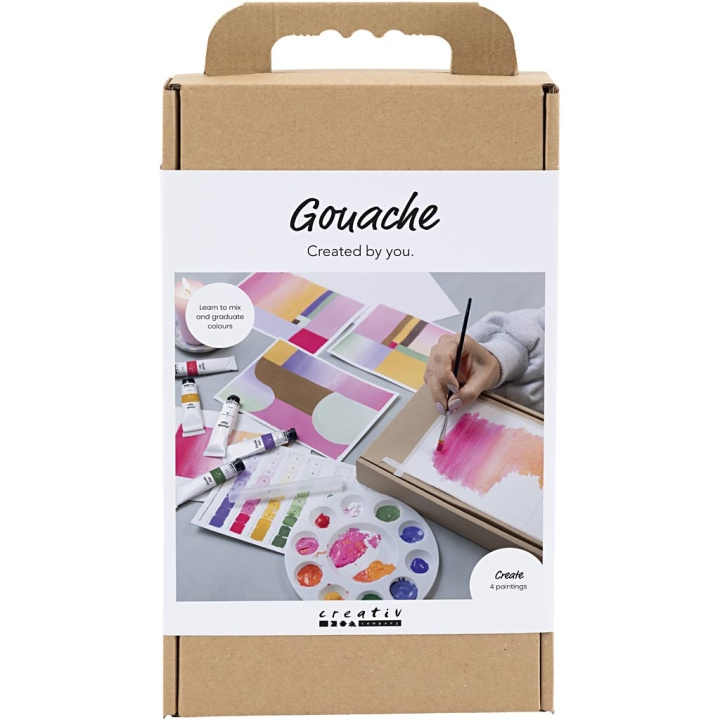 Craft Kit Gouache - Maalaukset - valikoituja värejä (977851) ryhmässä LELUT, TUOTTEET LAPSILLE JA VAUVOILLE / Leikkikalut, Askartelu &Pelit / Käsityöt @ TP E-commerce Nordic AB (D31397)