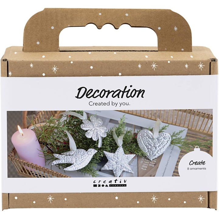 Mini Craft Kit Koriste - Joulukoriste - hopea metalli (977826) ryhmässä URHEILU, VAPAA-AIKA JA HARRASTUS / Harrastus / DIY Kit @ TP E-commerce Nordic AB (D31412)