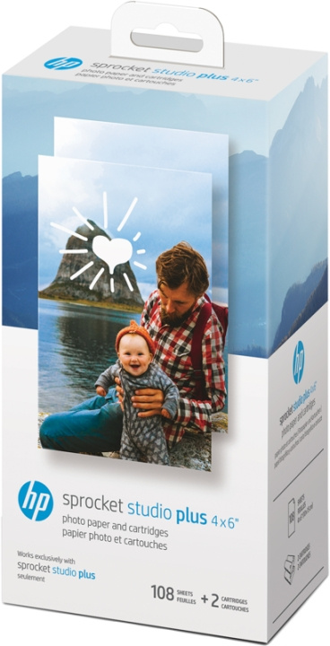HP Sprocket Studio Plus -kasetti 108-pack (HPIS4X6C108) ryhmässä TIETOKOONET & TARVIKKEET / Tulostimet & Tarvikkeet / Tulostimet / 3D-tulostin & Tarvikkeet / Skrivare @ TP E-commerce Nordic AB (D31453)